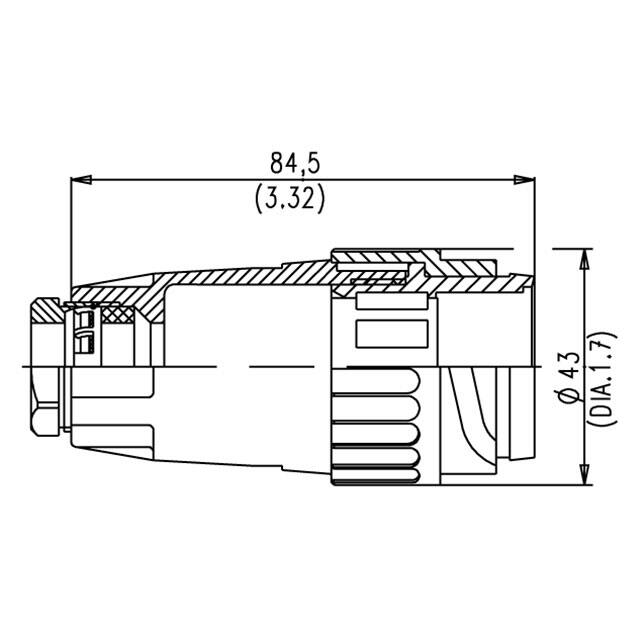 C01610H0120042 Amphenol Tuchel Industrial  Rundsteckverbindergehäuse